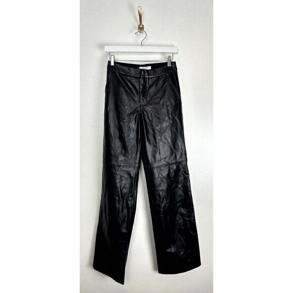 HOUSE OF CB Omaira Vegan Leather Trousers in Black Size X-Small (Longer) - Picture 6 of 16